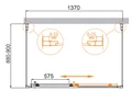 Душевой уголок CEZARES MOLVENO-AH-12-140/90-C-Cr-IV MOLVENO-AH-12-140/90-C-Cr-IV