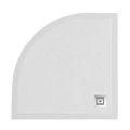 TRAY-MR-UNO-R-80-550-35-W-CR Поддон из искусственного мрамора в комплекте с сифоном с декоративной накладкой (хром) TRAY-MR-UNO-R-80-550-35-W-CR