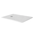 TRAY-MR-UNO-AH-120/80-35-W-CR Поддон из искусственного мрамора в комплекте с сифоном с декоративной накладкой (хром) TRAY-MR-UNO-AH-120/80-35-W-CR