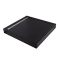 TRAY-AS-A-90-30-NERO Поддон из искусственного мрамора, чёрный матовый TRAY-AS-A-90-30-NERO