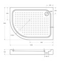 Акриловый поддон BelBagno TRAY-BB-RH-120/80-550-15-W-R TRAY-BB-RH-120/80-550-15-W-R