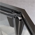 RELAX-304-P-1-100-C-GM Душевой уголок, отделка Оружейная сталь RELAX-304-P-1-100-C-GM
