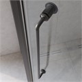 RELAX-304-P-1-100-C-GM Душевой уголок, отделка Оружейная сталь RELAX-304-P-1-100-C-GM