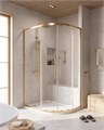 RELAX-304-RH-2-120/90-C-BORO Душевой уголок, отделка Брашированное золото RELAX-304-RH-2-120/90-C-BORO