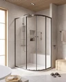 RELAX-304-RH-2-120/90-C-GM Душевой уголок, отделка Оружейная сталь RELAX-304-RH-2-120/90-C-GM
