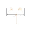 URBAN-B-12-110-C-CR Душевая дверь URBAN-B-12-110-C-CR