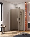 SLIDER-AH-1-80-100/110-BR-Cr Душевой уголок SLIDER-AH-1-80-100/110-BR-Cr