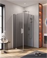 SLIDER-AH-1-100-70/80-GRIGIO-Cr  Душевой уголок SLIDER-AH-1-100-70/80-GRIGIO-Cr