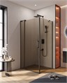 Душевой уголок CEZARES SLIDER-AH-1-100-100/110-BR-NERO SLIDER-AH-1-100-100/110-BR-NERO