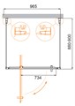 Душевой уголок CEZARES MOLVENO-BA2-100/90-C-Cr-IV MOLVENO-BA2-100/90-C-Cr-IV