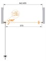 Душевая дверь CEZARES ECO-O-B-1-65-C-Cr ECO-O-B-1-65-C-Cr