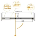VARIANTE-B-1-110/120-C-Cr Душевая дверь VARIANTE-B-1-110/120-C-Cr
