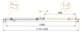 GIUBILEO-BF-1-120-CP-G Душевая дверь GIUBILEO-BF-1-120-CP-G