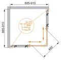 STYLUS-O-M-A-2-90-C-Cr Душевой уголок STYLUS-O-M-A-2-90-C-Cr