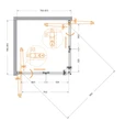 ECO-O-AS-2-80-C-Cr Душевой уголок ECO-O-AS-2-80-C-Cr