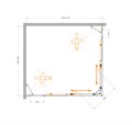 MOLVENO-AH-22-130/120-C-Cr-IV Душевой уголок MOLVENO-AH-22-130/120-C-Cr-IV