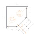 ECO-O-P-1-90-C-NERO Душевой уголок ECO-O-P-1-90-C-NERO