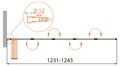 RELAX-V-5-120/140-P-Bi-R Шторка на ванну RELAX-V-5-120/140-P-Bi-R