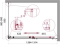 ACQUA-AH-1-130/90-C-Cr Душевой уголок ACQUA-AH-1-130/90-C-Cr