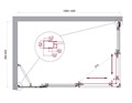 LUCE-AH-21-140/90-C-Cr Душевой уголок LUCE-AH-21-140/90-C-Cr