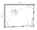 LUCE-AH-22-145/110-C-Cr Душевой уголок LUCE-AH-22-145/110-C-Cr