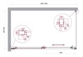 LUCE-AH-1-150/90-C-Cr Душевой уголок LUCE-AH-1-150/90-C-Cr