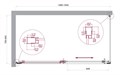 LUCE-AH-1-150/80-C-Cr Душевой уголок LUCE-AH-1-150/80-C-Cr