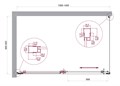 LUCE-AH-1-140/90-C-Cr Душевой уголок LUCE-AH-1-140/90-C-Cr