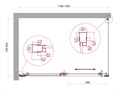 LUCE-AH-1-120/80-C-Cr Душевой уголок LUCE-AH-1-120/80-C-Cr