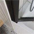 Душевая шторка на ванну BelBagno LUCE-VF-11-90/145-C-NERO LUCE-VF-11-90/145-C-NERO