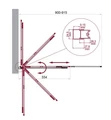 LUCE-VF-11-90/145-C-Cr Душевая шторка на ванну LUCE-VF-11-90/145-C-Cr