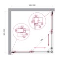 LUCE-A-2-100-C-Cr Душевой уголок LUCE-A-2-100-C-Cr