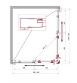 UNO-195-AH-2-120/90-P-Cr Душевой уголок UNO-195-AH-2-120/90-P-Cr
