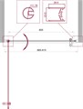 Душевая дверь BelBagno UNO-B-1-90-P-Cr UNO-B-1-90-P-Cr