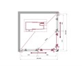 UNO-195-A-2-95-C-Cr Душевой уголок UNO-195-A-2-95-C-Cr