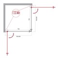 Душевой уголок BelBagno ETNA-A-2-80-C-Cr ETNA-A-2-80-C-Cr