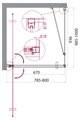 MARMI-AH-1-80/100-C-Cr Душевой уголок MARMI-AH-1-80/100-C-Cr