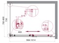 ACQUA-AH-1-100/80-C-Cr Душевой уголок ACQUA-AH-1-100/80-C-Cr