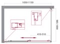 UNIQUE-AH-1-100/115-100-C-Cr Душевой уголок UNIQUE-AH-1-100/115-100-C-Cr