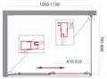 UNIQUE-AH-1-100/115-80-C-Cr Душевой уголок UNIQUE-AH-1-100/115-80-C-Cr