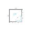 UNIQUE-A-2-75/90-C-Cr Душевой уголок UNIQUE-A-2-75/90-C-Cr