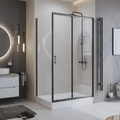 UNO-195-AH-1-110/100-C-NERO Душевой уголок UNO-195-AH-1-110/100-C-NERO