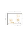 PLANE-AH-1-100/80-C-IN Душевой уголок PLANE-AH-1-100/80-C-IN