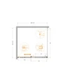 PLANE-A-1-100-C-GM Душевой уголок PLANE-A-1-100-C-GM