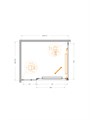 LUX-AH-FS-11-110/90-C-GM Душевой уголок LUX-AH-FS-11-110/90-C-GM