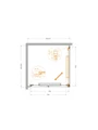 LUX-A-FS-1-90-C-GM Душевой уголок LUX-A-FS-1-90-C-GM
