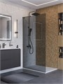Душевая перегородка BelBagno UNO-L-1-TB-100-GR-GM UNO-L-1-TB-100-GR-GM
