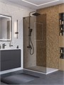 Душевая перегородка BelBagno UNO-L-1-TB-100-BR-GM UNO-L-1-TB-100-BR-GM
