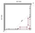 UNO-A-2-95-C-Cr Душевой уголок UNO-A-2-95-C-Cr