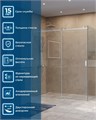 SOFT_CLOSE-2-AH-1-180/100-C-Cr Душевой уголок SOFT_CLOSE-2-AH-1-180/100-C-Cr